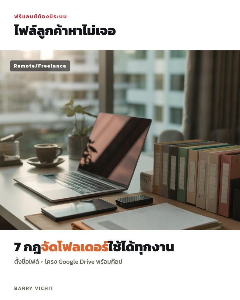 7 กฎตั้งชื่อไฟล์และจัดโฟลเดอร์ Google Drive + เทมเพลตโครงโฟลเดอร์