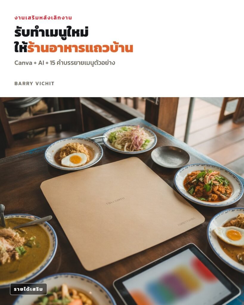 งานเสริมทำเมนูร้านอาหาร: 15 คำบรรยายเมนู + ขั้นตอนเสนองาน