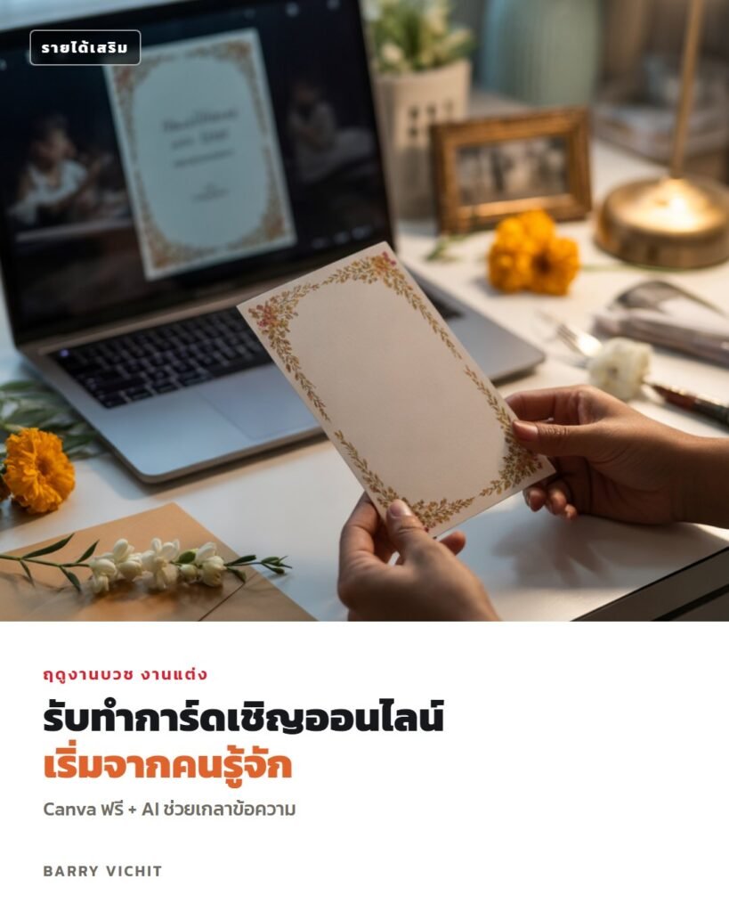15 ข้อความการ์ดเชิญ 5 งาน + วิธีรับทำการ์ดเชิญออนไลน์ด้วย Canva และ AI